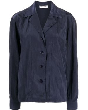 Low Classic Camp-Collar Crinkled Shirt - Blue