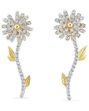 Anabela Chan 18K Daisy Diamond Earrings - White