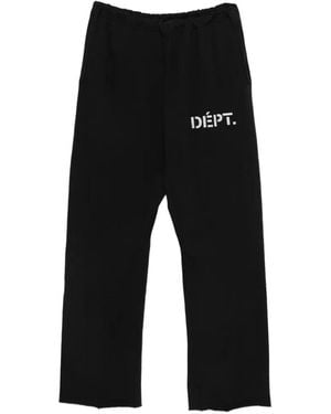 GALLERY DEPT. Logo-Print Drawstring-Waistband Track Pants - Black