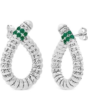 Officina Bernardi Enigma S Emerald Drop Earrings - White