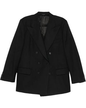 Husbands Double-Breasted Blazer - Black