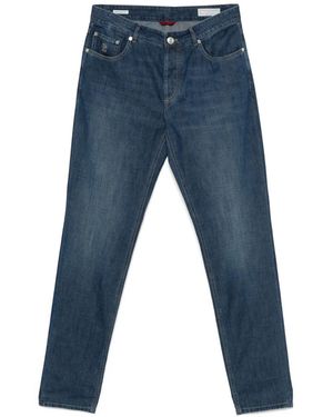 Brunello Cucinelli ロゴ ジーンズ - ブルー