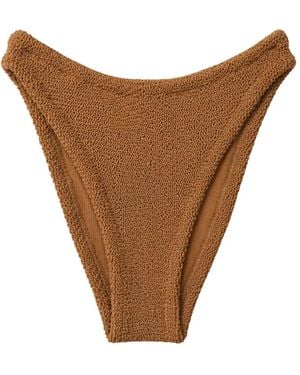 MC2 Saint Barth Elise Crinkle Bikini Bottoms - Brown