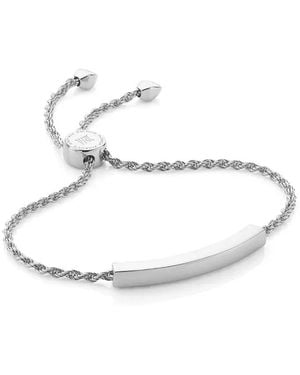 Monica Vinader Linear Chain Bracelet - White