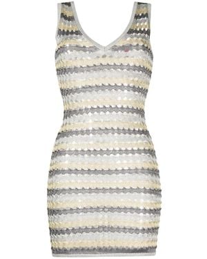 Solid & Striped Robe En Tricot À Coupe Courte - Gris