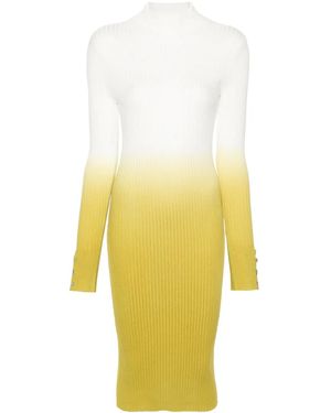Liu Jo Robe Mi-Longue À Effet Dégradé - Jaune