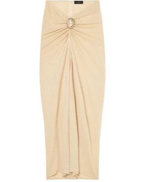 Alanui Drapierter Mermaid Midirock - Natur