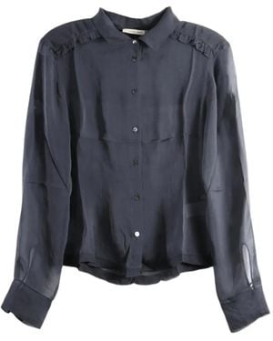 Paloma Wool Sheer Ruffled Shirt - Blue