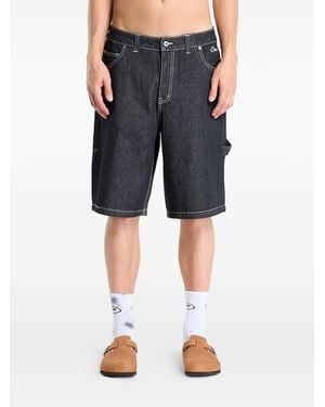 Dime Denim Utility Shorts - Blue