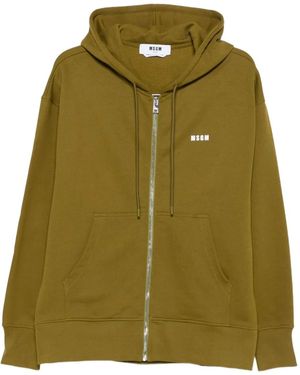 MSGM ジップアップ パーカー - グリーン