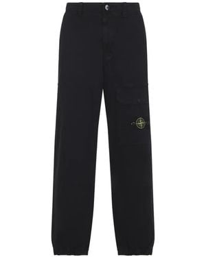 Stone Island Pocket Logo Pants - Black