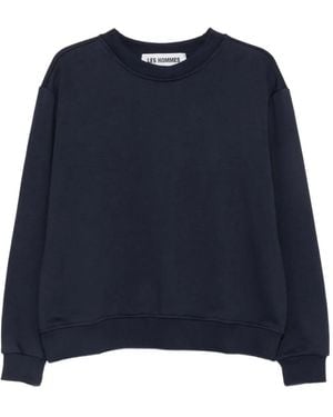 Les Hommes Logo-Print Sweatshirt - Blue