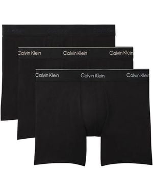 Calvin Klein Logo-Waistband Boxers Set (Set Of Three) - Black