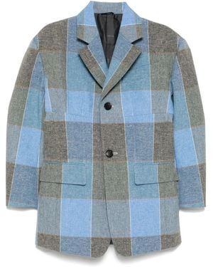 Toga Checked Blazer - Blue
