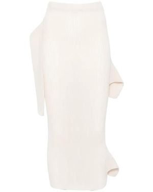 Issey Miyake Ruffled Skirt - White