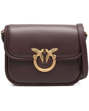 Pinko Love Box Shoulder Bag - Marrone