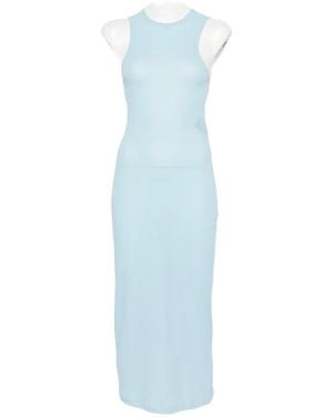 Wardrobe NYC Crew-Neck Midi Dress - Blue