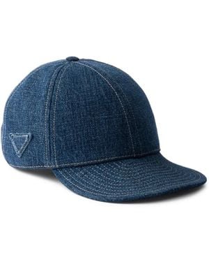 Prada Denim Baseball Cap - Blue