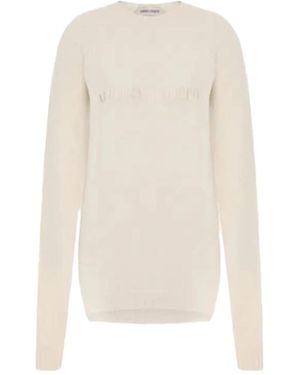 Alberta Ferretti Jersey con logo bordado - Blanco