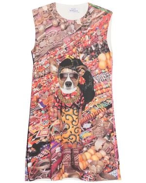 The Artistylist Graphic-Print Sleeveless Dress - White