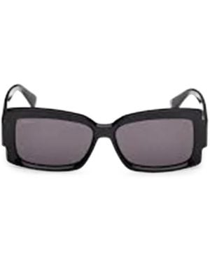 Max Mara Eyewear Rectangle-Frame Sunglasses - Black
