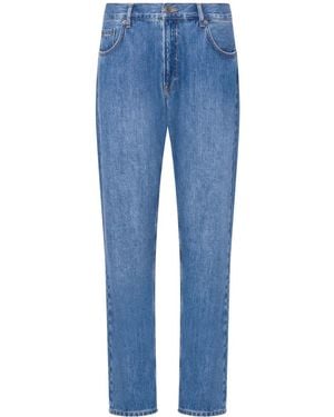 Moschino Mid-Rise Straight Jeans - Blue