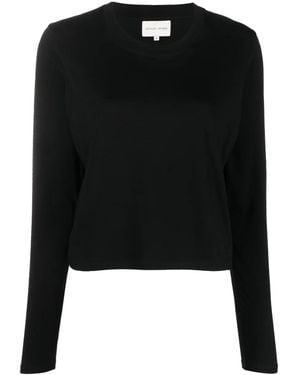 Loulou de Saison Long-Sleeve Cotton T-Shirt - Black