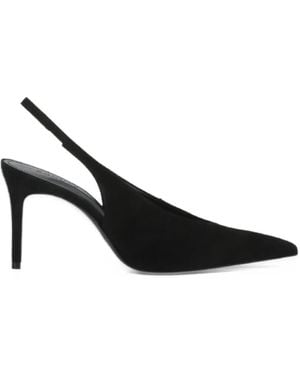 SCHUTZ SHOES Pointed-Toe Slingback Pumps - Black