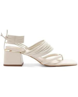Amir Slama Strappy Tie-Leg Sandals - White