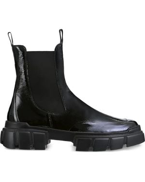 Högl Adventure Chunky-Sole Patent Ankle Boots - Black