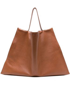 Tsatsas Large Nathan Leather Tote Bag - Brown