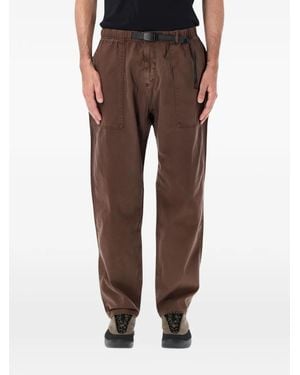 Gramicci Belted Patch-Pocket Trousers - Brown