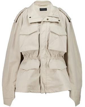 Balenciaga Hourglass Parka - Natural