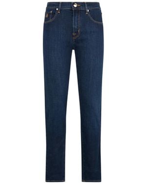 Moorer Five-Pocket Jeans - Blue