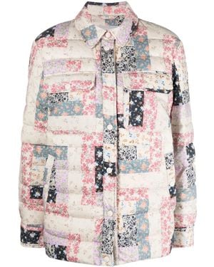 Woolrich Patchwork Quilted Jacket - Grey