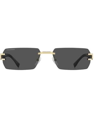 DSquared² Rectangle-Frame Sunglasses - White