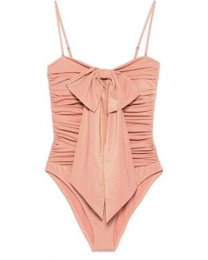Zimmermann Bow-Detailing Swimsuit - Pink
