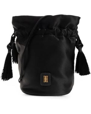 By Malene Birger Landinna Tassel-Detail Bucket Bag - Black