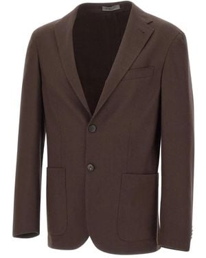 Corneliani Sakko mit aufgesetzten Taschen - Braun