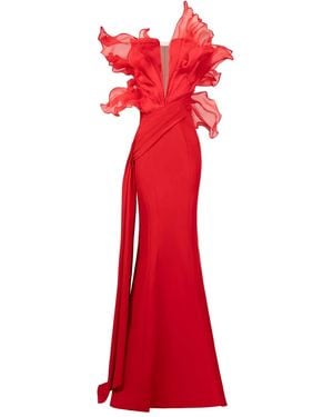 Gaby Charbachy Glamorous Evening Gown - Red