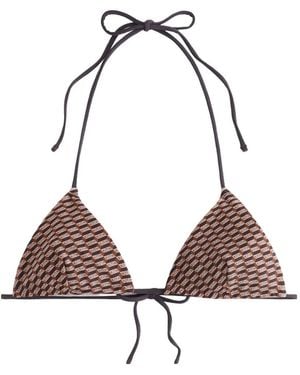Kith Talia Li Logo Bikini Top - Brown