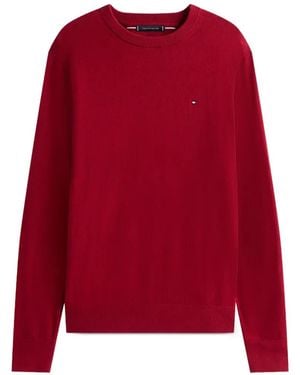 Tommy Hilfiger Logo-Embroidered Crew-Neck Sweater