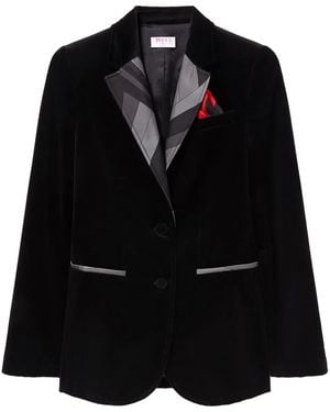 Emilio Pucci Irideプリント ジャケット - ブラック