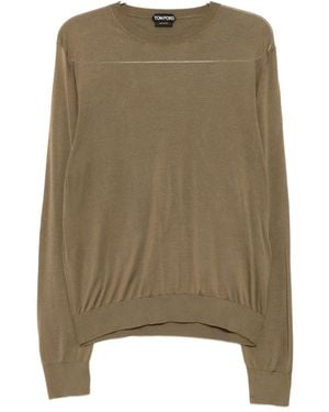 Tom Ford シルク Tシャツ - グリーン