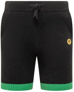 Barrow Embroidered-Detail Shorts - Black