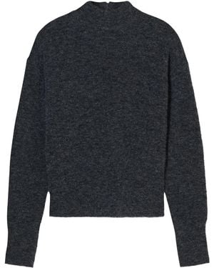 Closed Jersey con cuello alzado - Azul