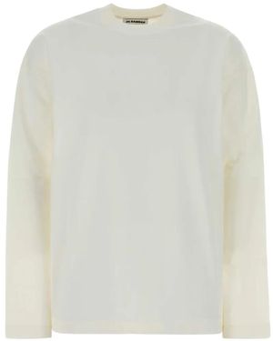 Jil Sander Long-Sleeve Crew-Neck T-Shirt - White