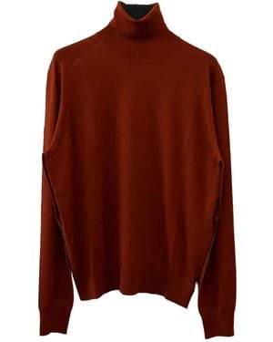 Saint Laurent Pullover Mit Rollkragen - Braun