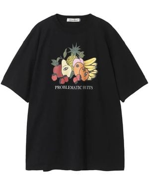 Undercover T-Shirt Met Grafische Print - Zwart