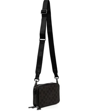 Joop! Gürteltasche Mit Karomuster - Schwarz